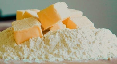 butter with flour