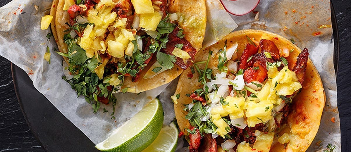 street tacos open face loaded