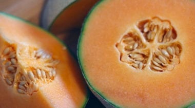 cantaloupe halves