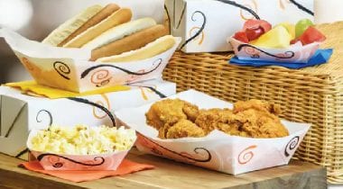 food tray display
