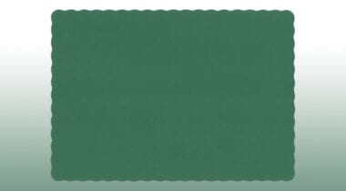 dark green paper placemat