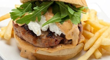 turkey burger with kens dressing