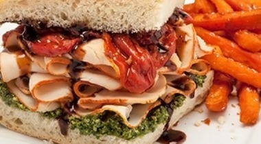 turkey sandwich and kens sauce