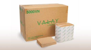 kraft brown napkins with case