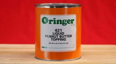 #10 can of ice cream topping