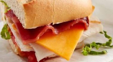 pretzel club sandwich